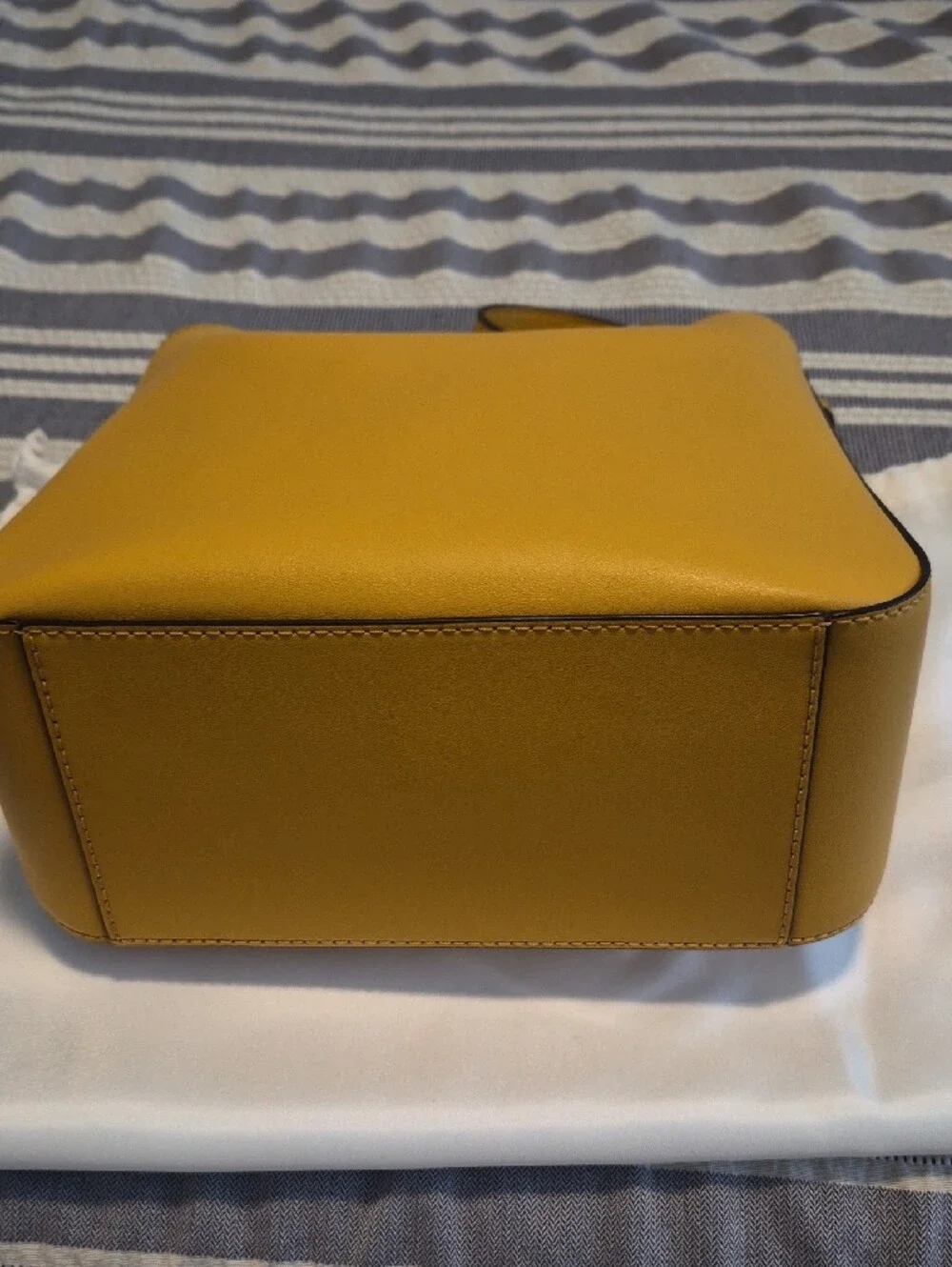 Michael Kors Yellow Leather Shoulder Hobo with MK Charm